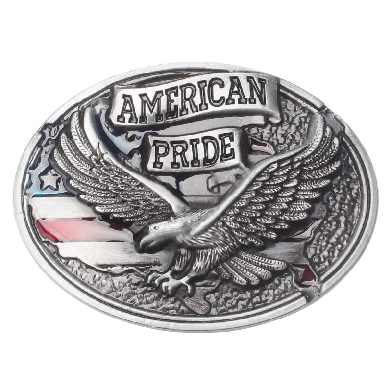 American Pride Flag Eagle belt buckle