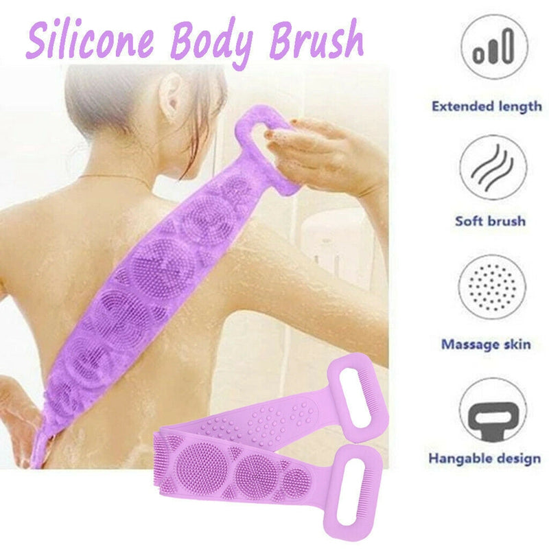 Bath Artifact Shower Shower Silicone Body Brush Bath Belt Exfoliating Body Brush Belt Wash