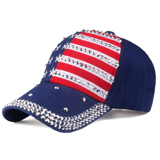 The American flag Baseball caps