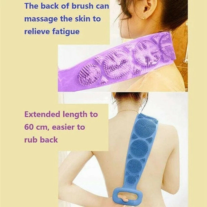 Bath Artifact Shower Shower Silicone Body Brush Bath Belt Exfoliating Body Brush Belt Wash