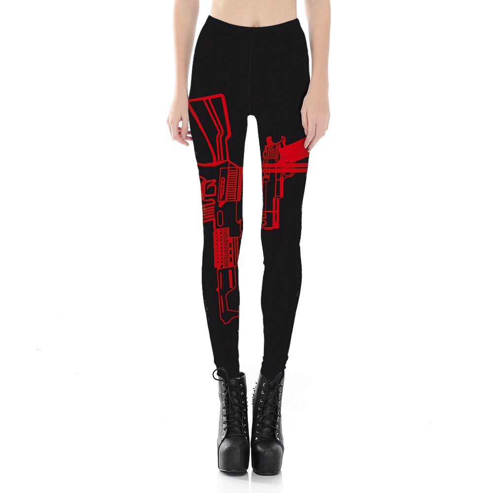 American Flag Print Women fitness legging S To 4xL Black Red Goemetric Print Plus Size Pants 4 Patterns