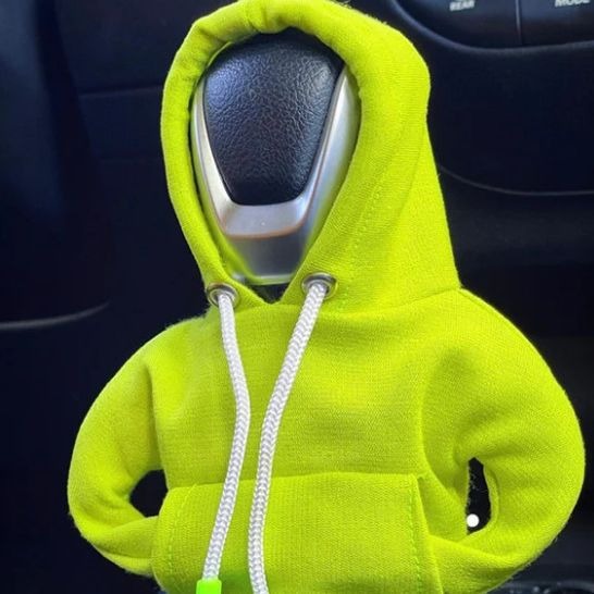 Automotive Interior Accessories Fashionable Hooded Shirt Shift Knobs Mini Hoodie Car Gear Shift Cover