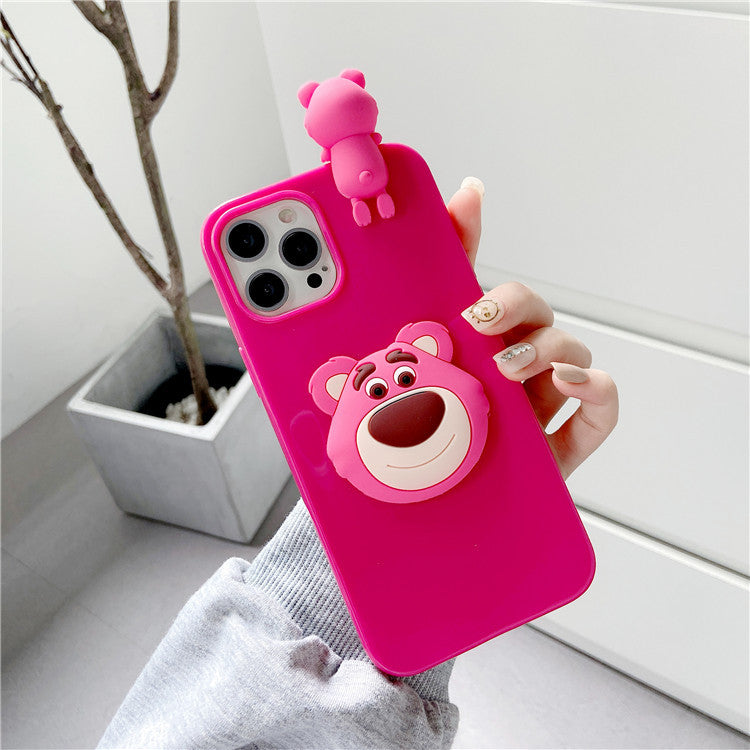 Strawberry Bear iPhone Case (Multiple Models Available)